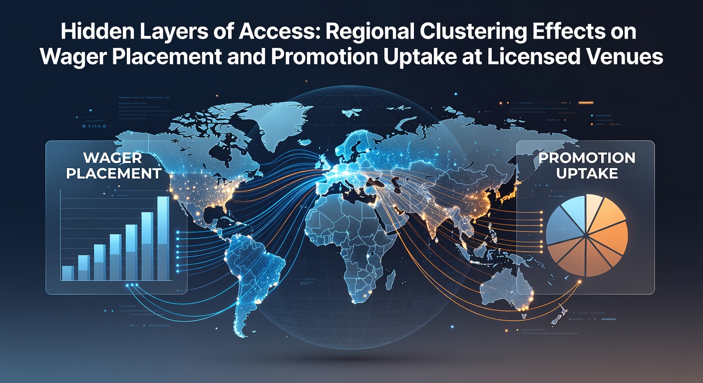 Map showing regional clusters of licensed sports betting venues across urban and suburban zones with overlay data on wager volumes