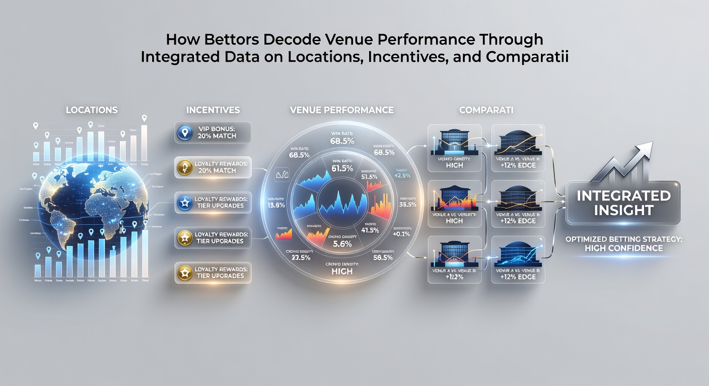 Comparative odds matrix and incentive tracker displayed on a mobile interface during live venue analysis